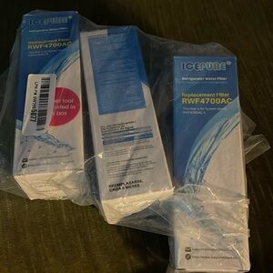 RWF4700AC ICE PURE 3 Pack Refrigerator Water Filters for LG + Kenmore Elite